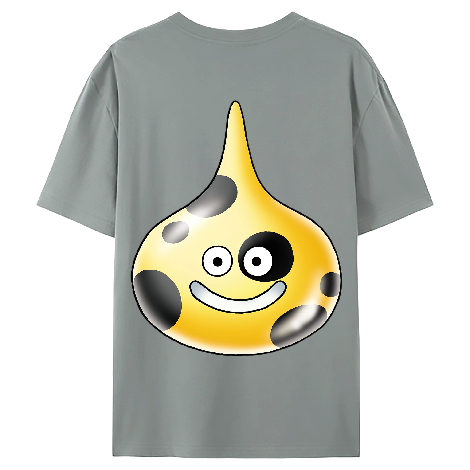 （画像用） ドラゴンクエスト Doragon Kuesuto Dragon Quest 綿100％ メンズ半袖Tシャツ（バックプリント） 通気性
